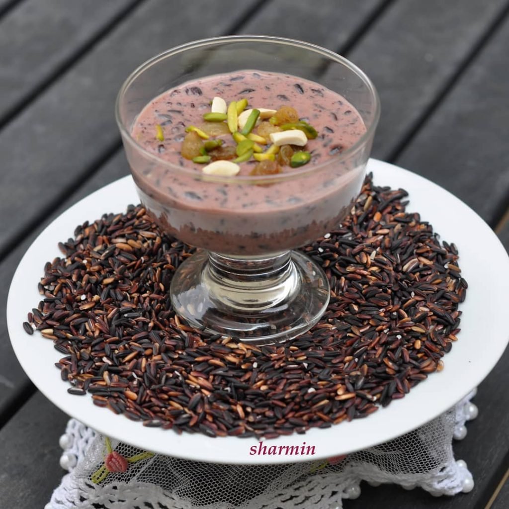 Black Rice Pudding - Assamese Cuisine