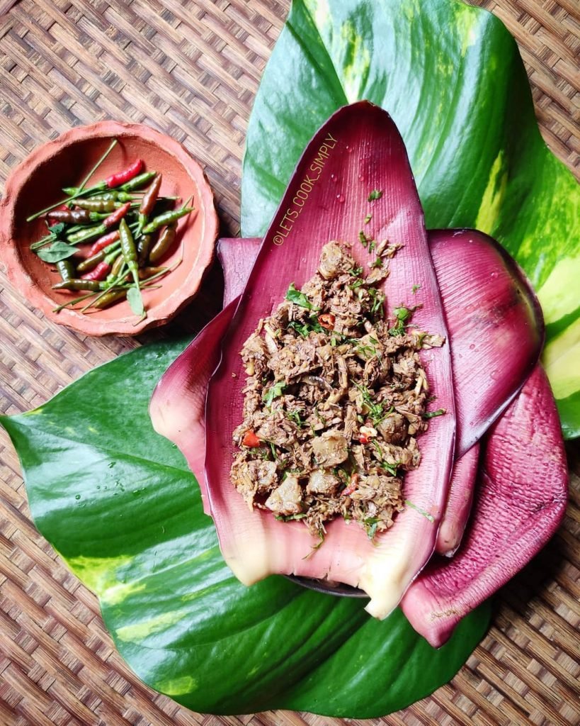 Koldil Bhaji - Banana Flower - Assamese cuisine