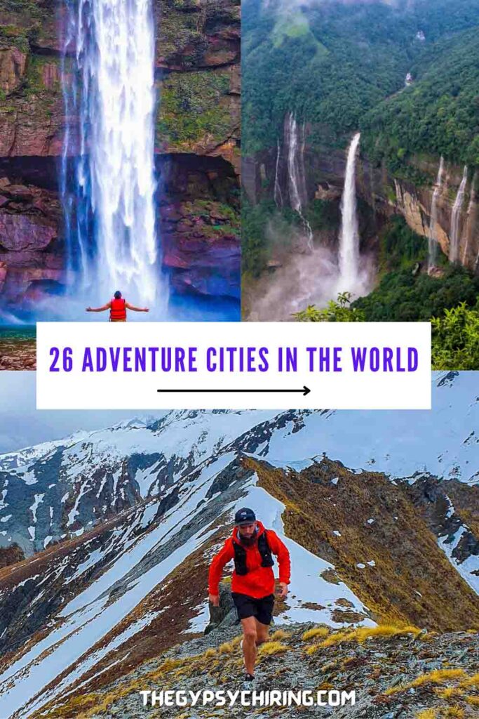 Most Adventurous cities in the world. Adventure in Asian Countries, Cities for Adventure in Europe. Cities for Adventure in North America, Cities for Adventure in South America, Cities for Adventure in Africa