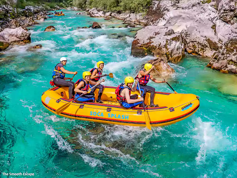 Rafting in Bovec of Slovenia, Adventure activities in Bovec