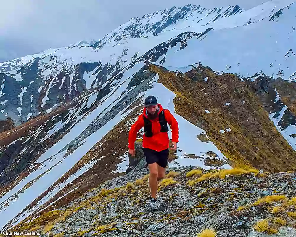 Hiking in  Peaks in Queenstown, New Zealand.  Adventure activities in Queenstown of New Zealand.