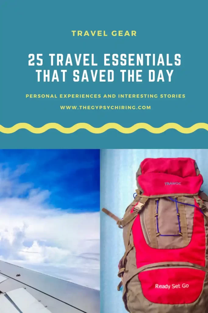 25 Travel essentials Checklist - Pinterest Pin