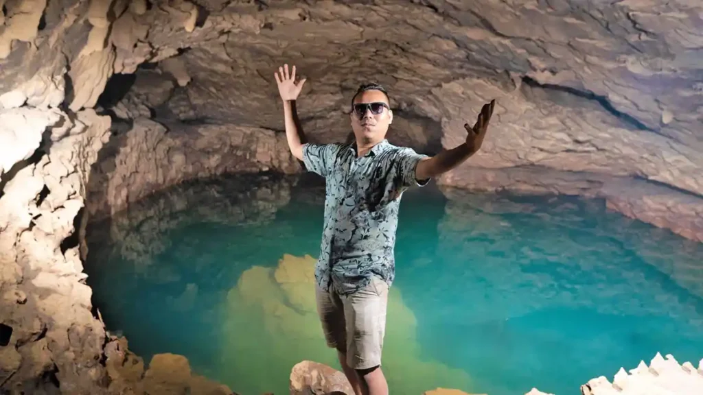 Menggo Kol Swimming Pool Cave in Garo Hills Meghalaya