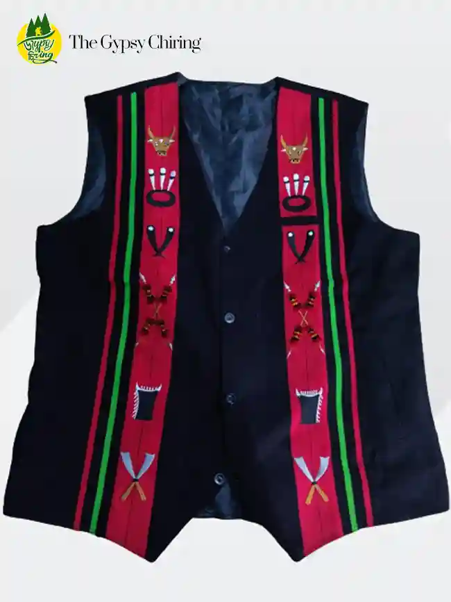Buy Naga Traditional Waist Coat in Dimapur Nagaland - The Gypsy Chiring
