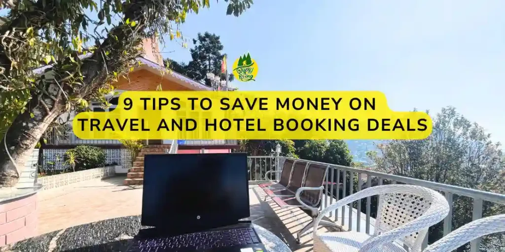 booking a hotel photo with laptop and chairs - 9 Tips to Save Money on Travel and Hotel Booking Deals