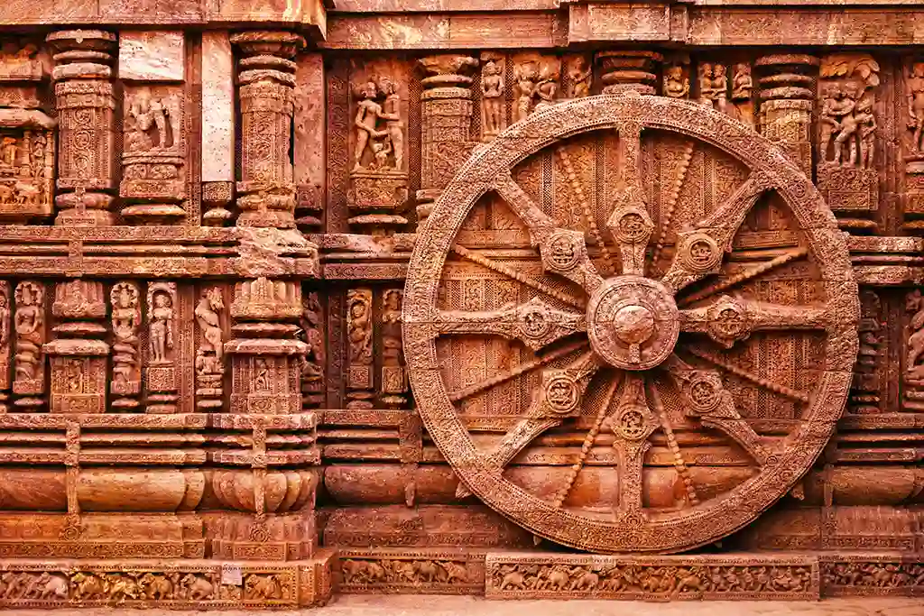 Konark Sun Temple in Puri Odisha from Kolkata