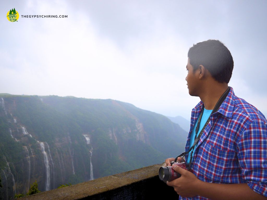 The Gypsy Chiring in Seven Sisters Waterfalls in Sohra Meghalaya