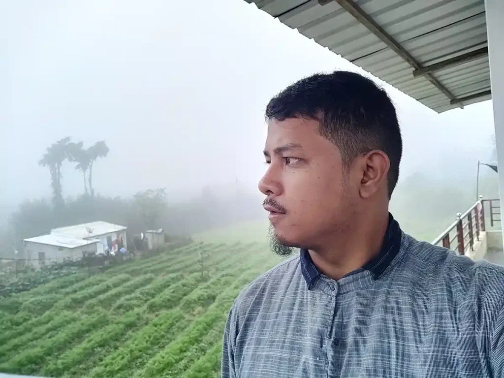 Waiting for a clear weather at Mawphlang Homestay during Meghalaya Trip The Gypsy Chiring