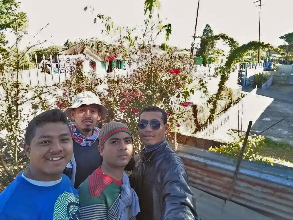 At a Khasi Local family house in Mawmluh Village during Krem Mawmluh Expedition