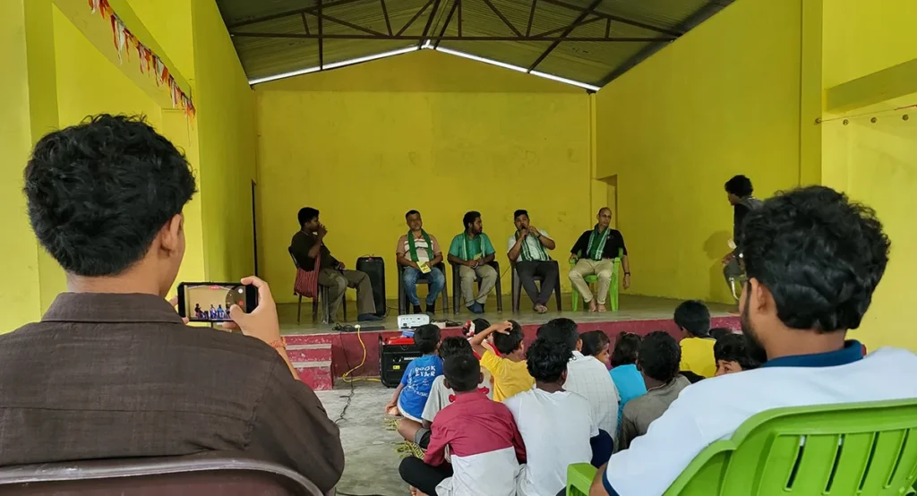 Joydeep The Gypsy Chiring as a panelist sharing about Indigenous Knowledge Systems in KOHUA ngo organized event in Assam