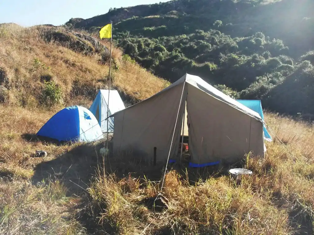Our Campsite during Krem Mawmluh Caving in Menghalaya