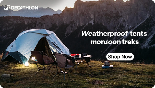 Decathlon India Outdoor Tents Shopping - Tent pitched Outdoors