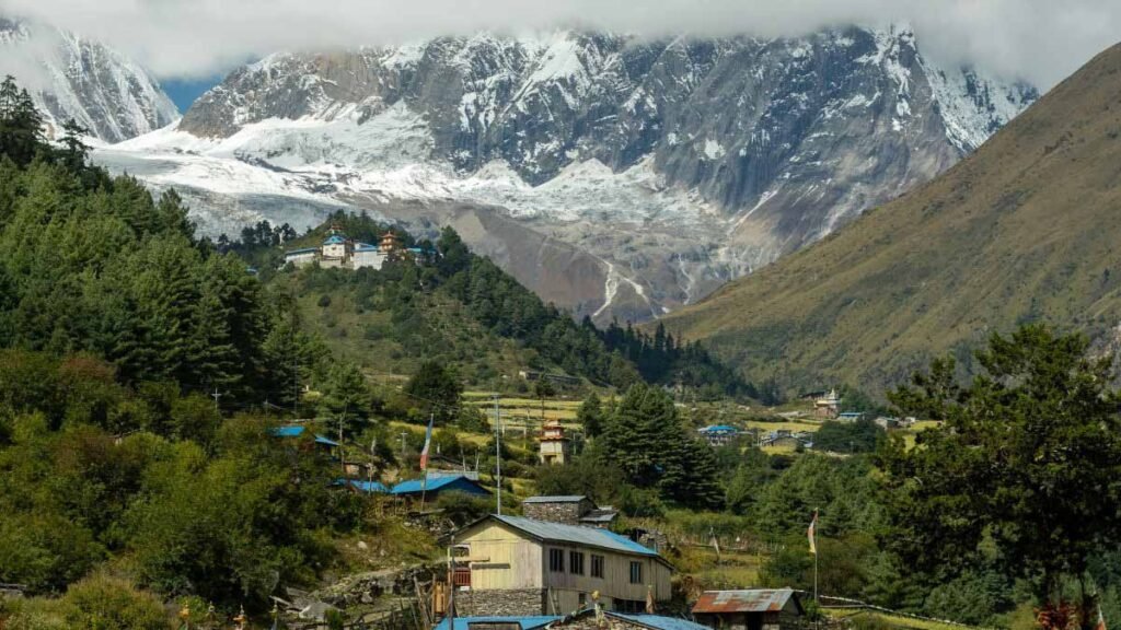 Shyala village - What Firewood Stacks on the Manaslu Circuit in Nepal Mean