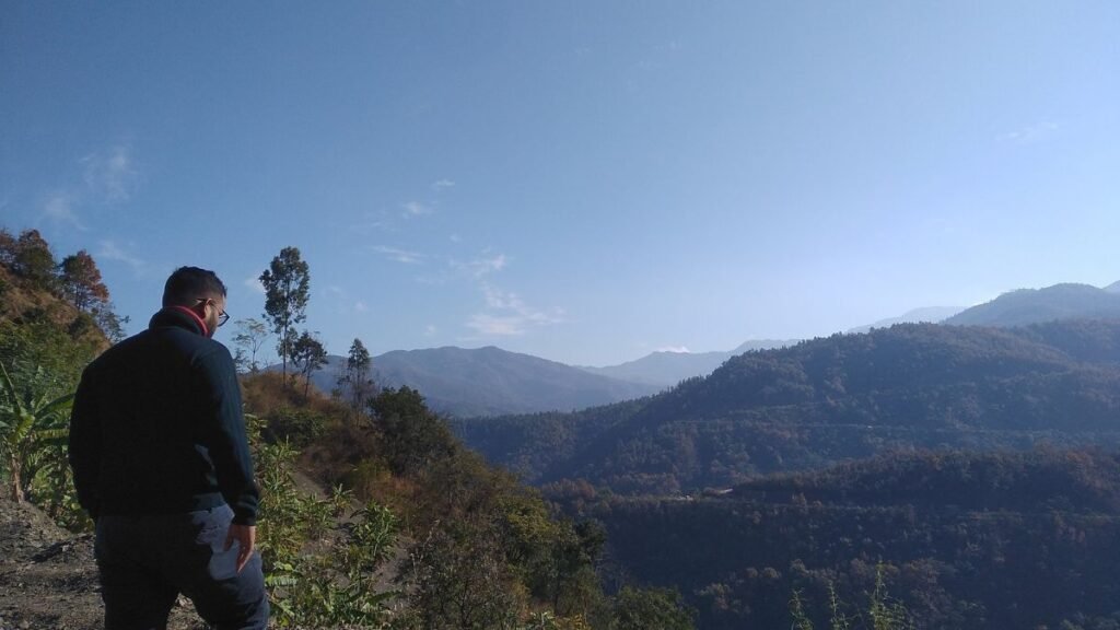 Joel during Kapamodzu Peak Nagaland Road Trip