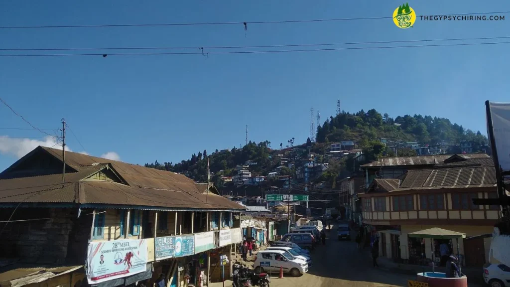 Pfutsero Town View of the traffic point and Glory Peak in Phek Nagalan - Joydeep The Gypsy Chiring