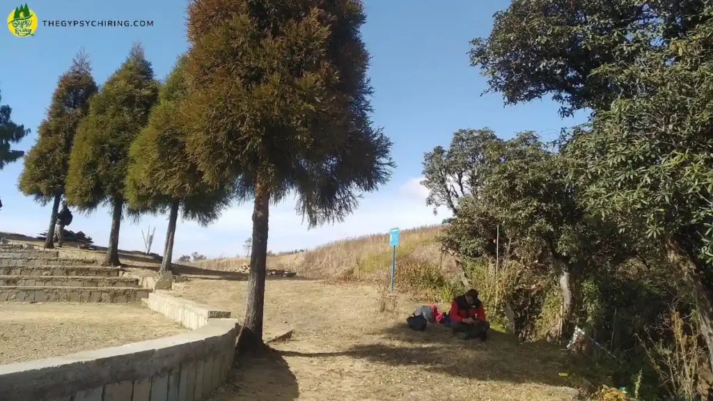 Sat down at the Kapamodzu Peak Camping Spot perfect weather - Joydeep The Gypsy Chiring