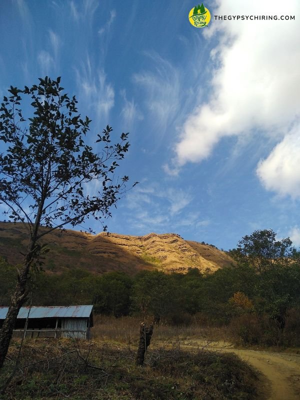 View of Kapamodzu Peak uphill road drive Phek Nagaland - Joydeep The Gypsy Chiring